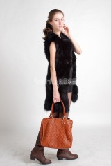 Black Fox Fur Vest
