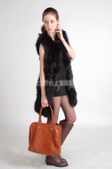 Black Fox Fur Vest