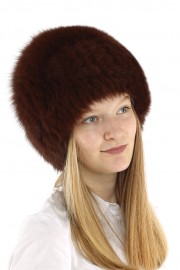 Women Winter Real Fox Fur Beanie Hat Cap