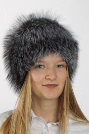 Women Winter Real Fox Fur Beanie Hat Cap