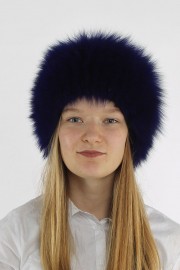 Women Winter Real Fox Fur Beanie Hat Cap