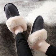 Womens Shepherd Sheepskin Slippers Suede Slippers