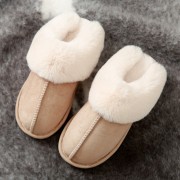 Womens Shepherd Sheepskin Slippers Suede Slippers
