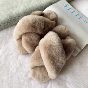 Real Rabbit Fur Slippers Rex Rabbit Fluffy Slides Bunny Slippers