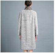 High Quality Knitted Natural Mink fur Coats with Cashmere Collar