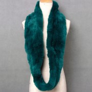 Women Circle Rex Rabbit Fur Scarf