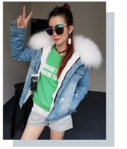 Real Rabbit Fur Thick Lining with Raccoon Fur Collar Parka
