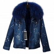 Real Rabbit Fur Thick Lining with Raccoon Fur Collar Parka