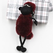 Sheep Fluffy Keychain Real Fur Charm
