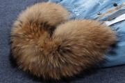 Real Rabbit Fur Thick Lining with Raccoon Fur Collar Parka