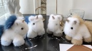 Unicorn Keychain Fluffy Keychain