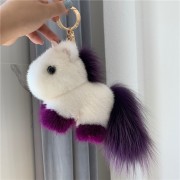 Unicorn Keychain Fluffy Keychain