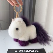 Unicorn Keychain Fluffy Keychain
