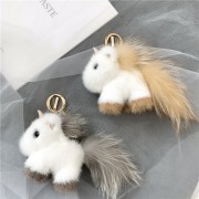Unicorn Keychain Fluffy Keychain