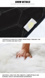 Luxury Universal Lambswool Car Seat Covers Sheepskin Car Seat Cover