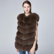 Natural Real Fox Fur Vest