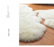 Australia Sheepskin Rug White Fur Carpet Double Pelt Sheepskin Rug for Sofa