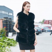Natural Real Fox Fur Vest