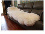 Australia Sheepskin Rug White Fur Carpet Double Pelt Sheepskin Rug for Sofa