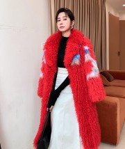 Turkish Roll Wool Fur Coat