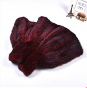 Real Knitted Mink Fur Bolero Stole Poncho Cape Mink Shawl Wrap