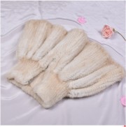 Real Knitted Mink Fur Bolero Stole Poncho Cape Mink Shawl Wrap